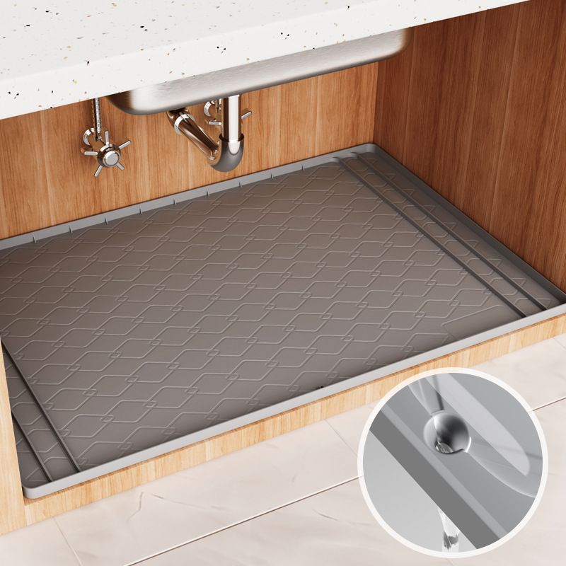 Home Essentials Bathroom Storage - Silikon Lavabo Altı Matı Mutfak Gereçleri,