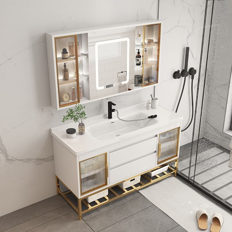 Home Bathroom Vanity Combo - Lavabo Düzenleyicili Banyo Dolapları Basit Modern