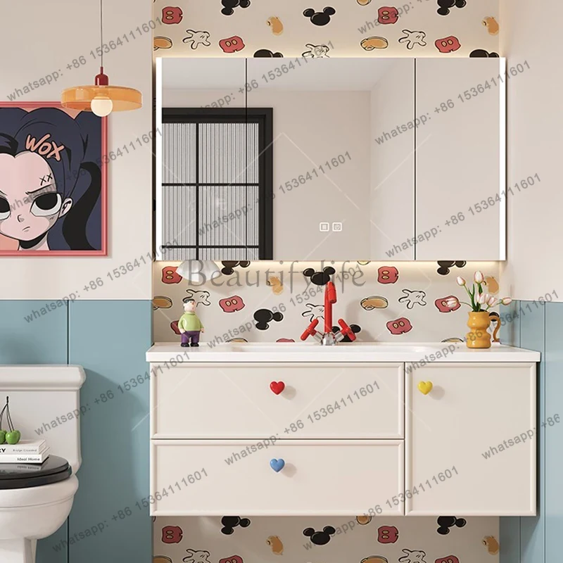 Home Bathroom Vanity Combo - FG Tuvalet Organizeri, Aynalı Banyo Dolabı,