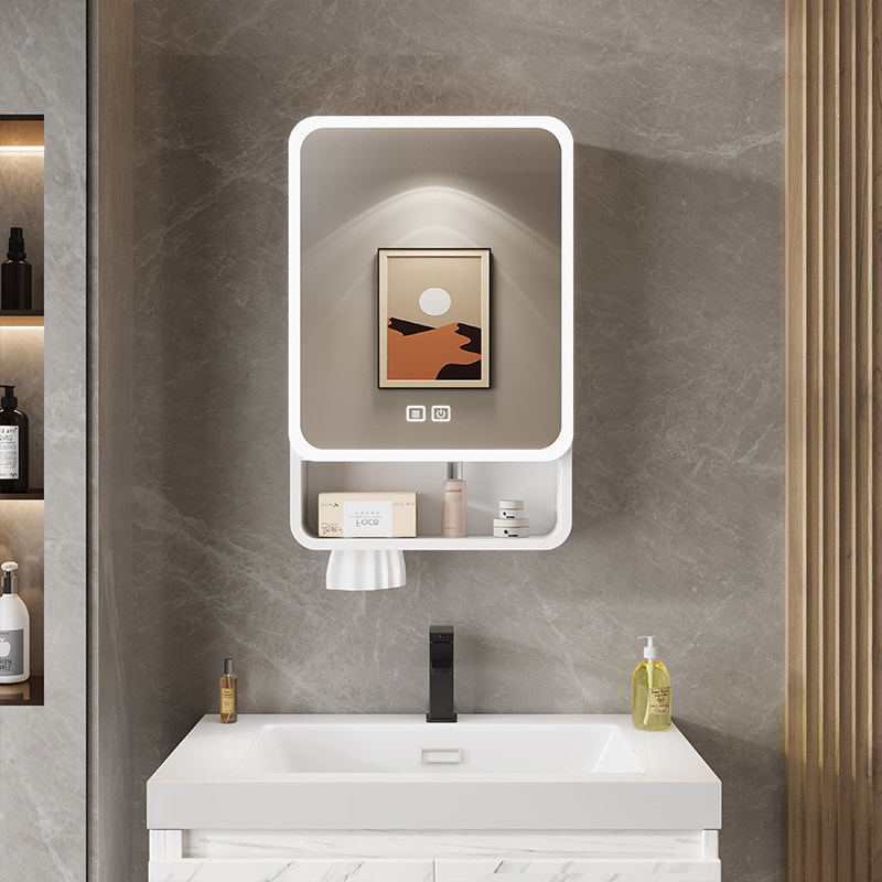 Home Bathroom Organizer - Organizatör Ayna Banyo Dolabı Depolama Rafları