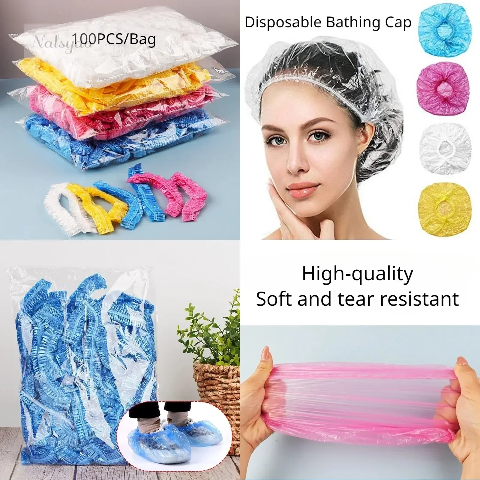 Home Essentials Bathroom Storage - Tek Kullanımlık Şeffaf Su Geçirmez Duş