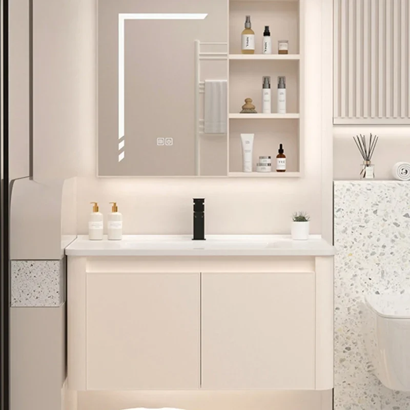 Home Bathroom Vanity Combo - Aksesuarlar Dolap Vanity Banyo Dolapları Lüks