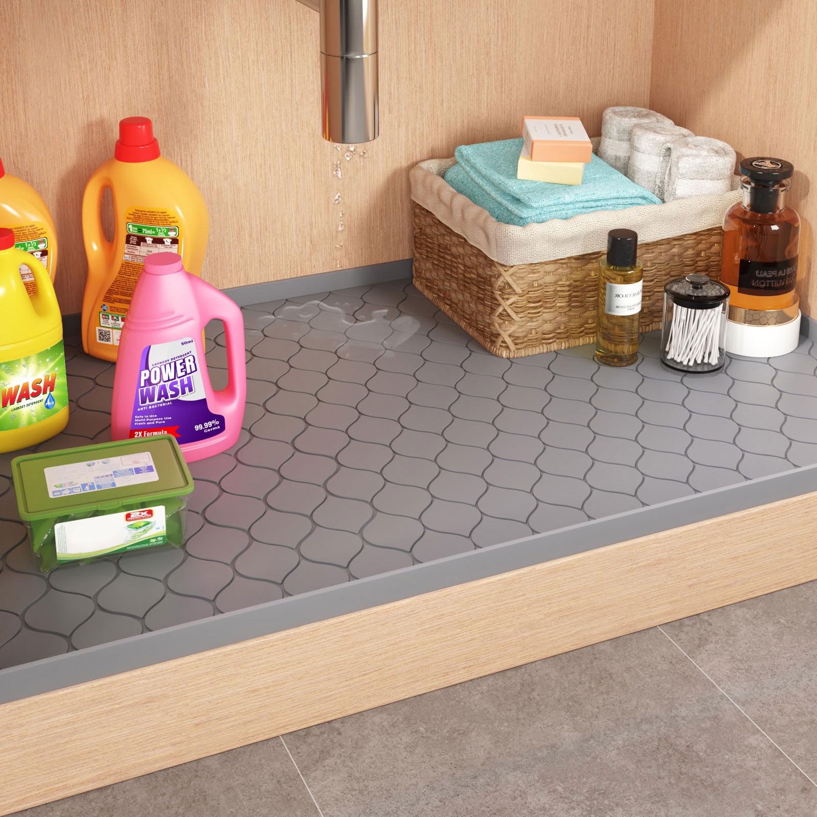 Silikon Lavabo Altı Matı Mutfa - Home Essentials Bathroom Storage incelemesi ve fiyatı