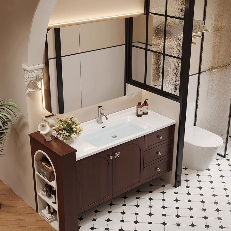 duvar hamaki banyo dolabı düze - Home Bathroom Vanity Combo incelemesi ve fiyatı