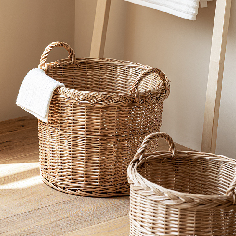 Saplı Hasır Çamaşır Sepeti, Ba - Home Essentials Bathroom Storage incelemesi ve fiyatı