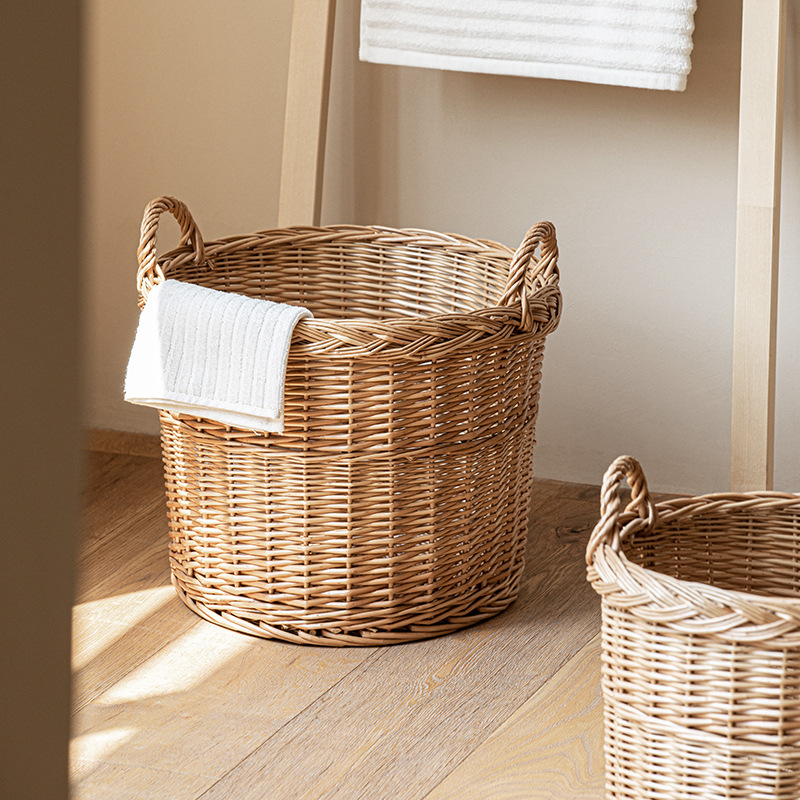 Saplı Hasır Çamaşır Sepeti, Ba - Home Essentials Bathroom Storage incelemesi ve fiyatı