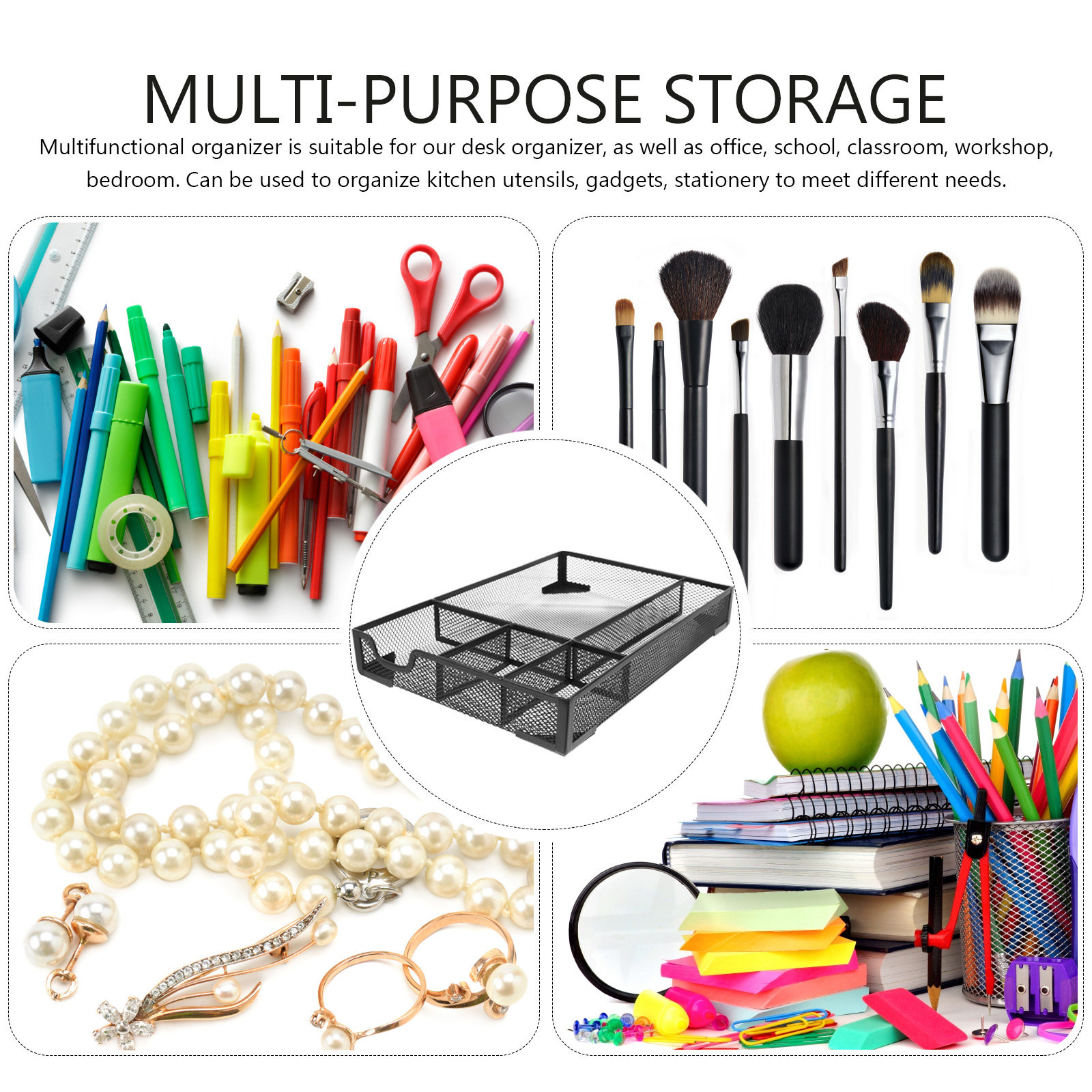 Çekmeceli, Fileli Masaüstü Düz - Home Bathroom Organizer incelemesi ve fiyatı