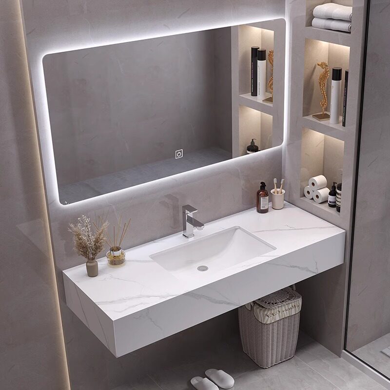 Modern Ekranlı Banyo Dolabı Or - Home Bathroom Vanity Combo incelemesi ve fiyatı