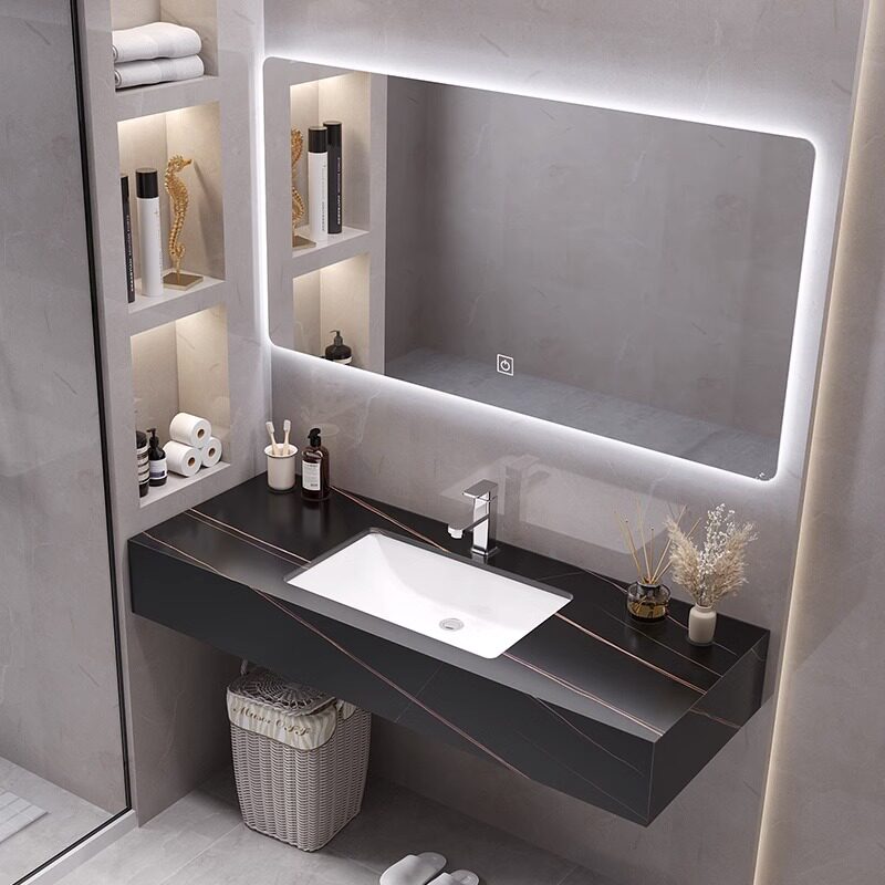 Modern Ekranlı Banyo Dolabı Or - Home Bathroom Vanity Combo incelemesi ve fiyatı