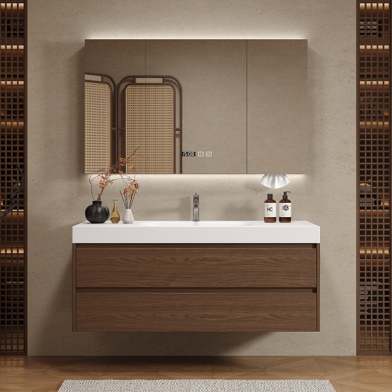Ahşap Bölmeler Banyo Dolabı Lü - Home Bathroom Vanity Combo incelemesi ve fiyatı