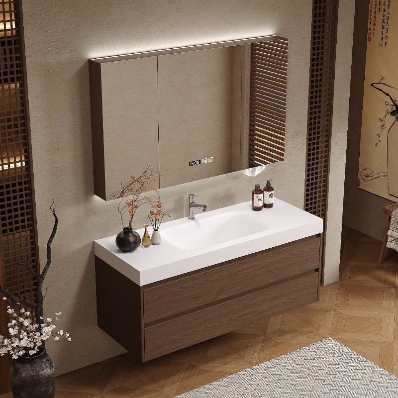 Ahşap Bölmeler Banyo Dolabı Lü - Home Bathroom Vanity Combo incelemesi ve fiyatı