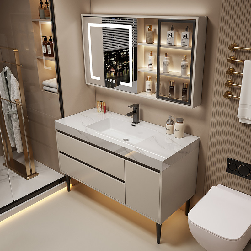Ayna Üstü Banyo Dolabı Bölmele - Home Bathroom Vanity Combo incelemesi ve fiyatı
